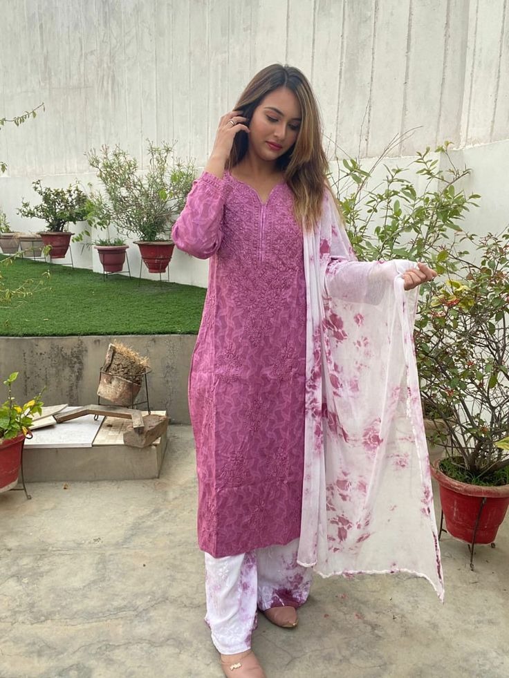 Chikankari Kurtis - Option 2