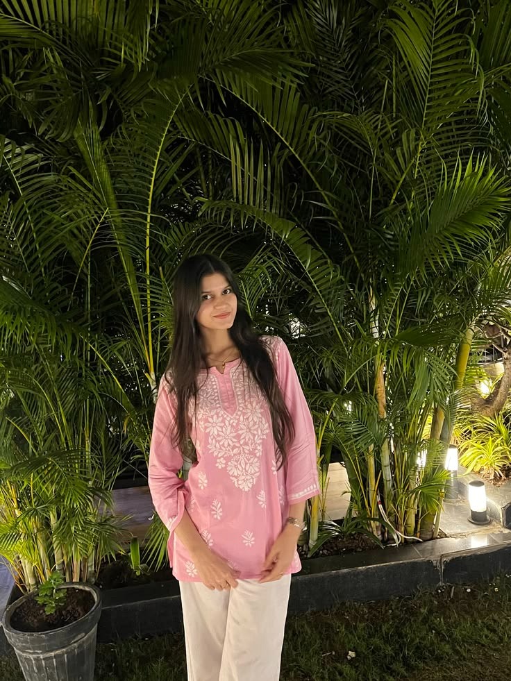 Chikankari Short Kurtis - Option 4