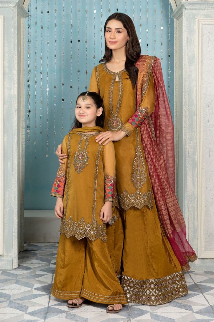 Instagram - Mother and Daughter Matching Mustard Suits