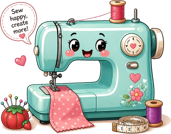 Cute Sewing Machine Sticker