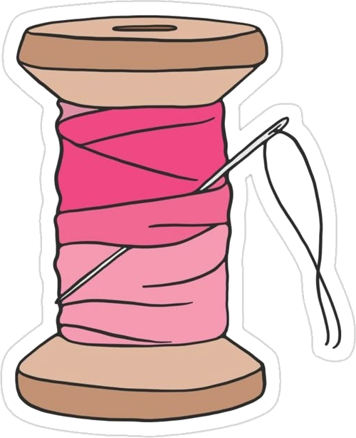Tailoring Thread Spool Sticker
