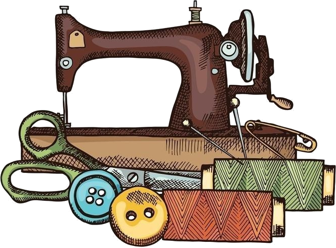 Vintage Sewing Machine Sticker